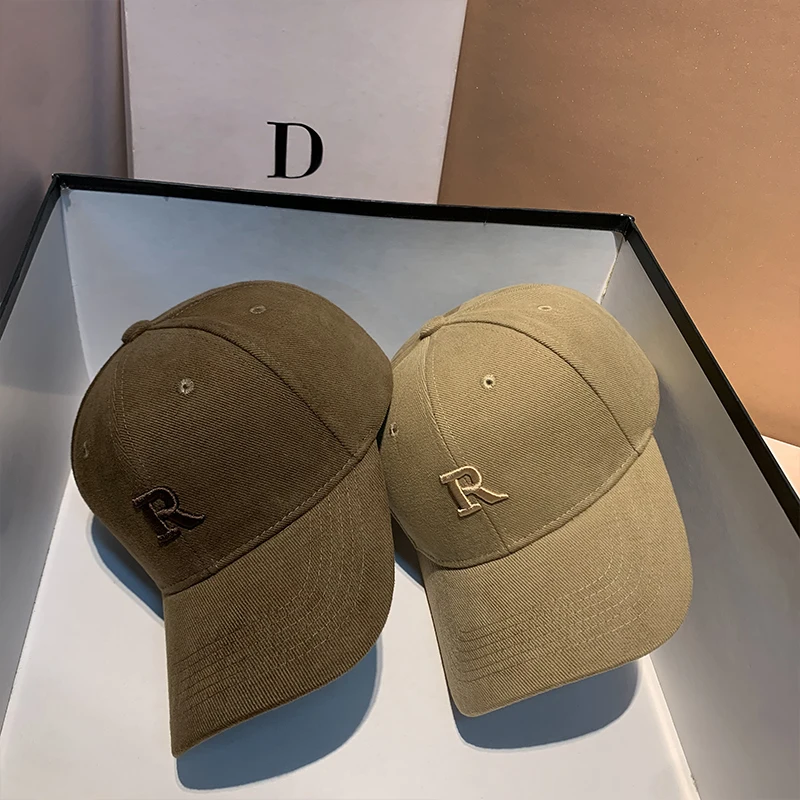 2022 New Baseball Cap for Women and Men Fashion Visors Cap Casual Snapback Hat Letter R Hip Hop Hats Kpop Designer Cap Men