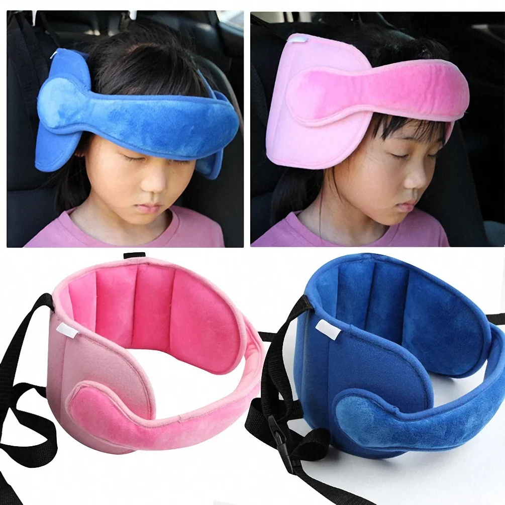 Safety Car Stroller Seat Head Support Sleep Pillows Kids Boys Girls Neck Travel Soft Positioners Pillow Baby Head Fixation Belt