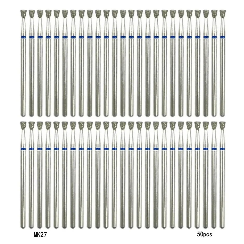 50pcs Milling Cutter Set Diamond Stone Electric Manicure Drills Nail Drill Cuticle Clean Bits Burr Accessories Nail Art