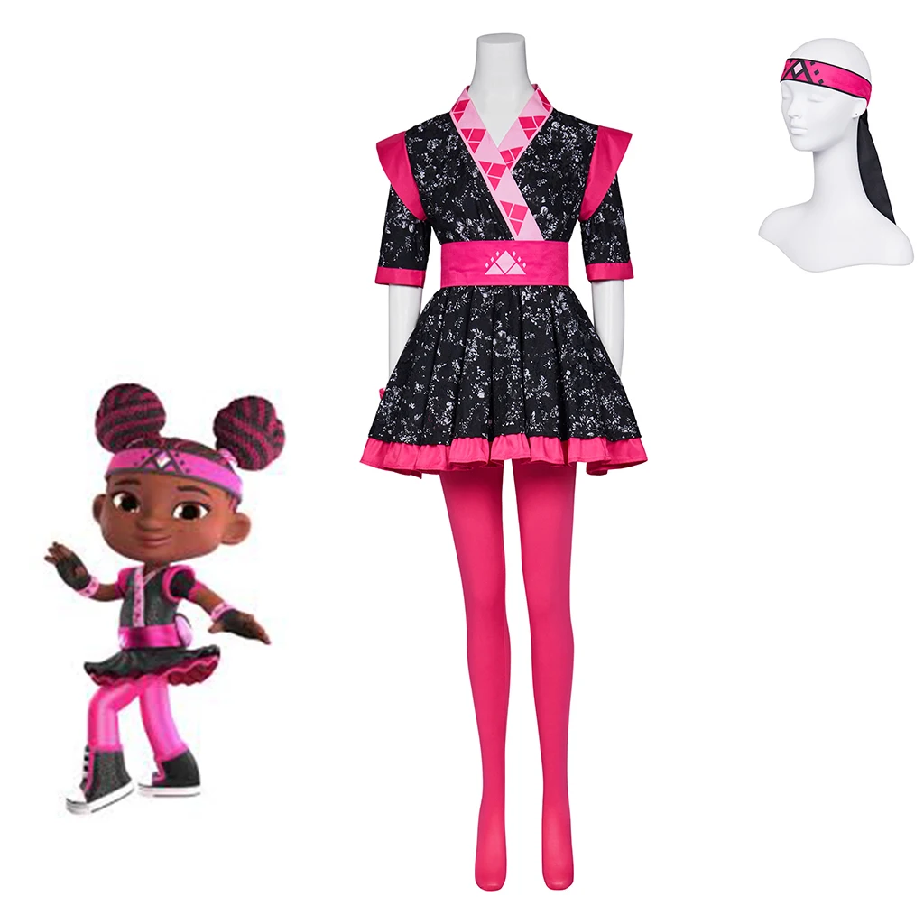 

Kiya Cosplay Dress Anime The Kimoja Heroes Kiya Costume Dress With Pants And Headgear Full Set Women Halloween Party Set