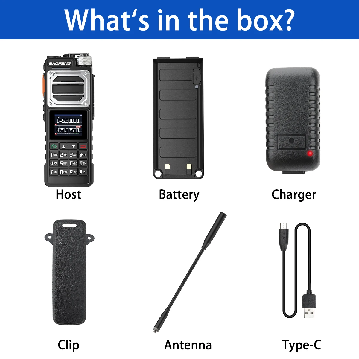 BAOFENG อัพเกรดใหม่ UV-25 Long Range Walkie Talkie 50KM Wirless Full Band 999CH Type-C AM FM 2 WAY HAM วิทยุกลางแจ้ง