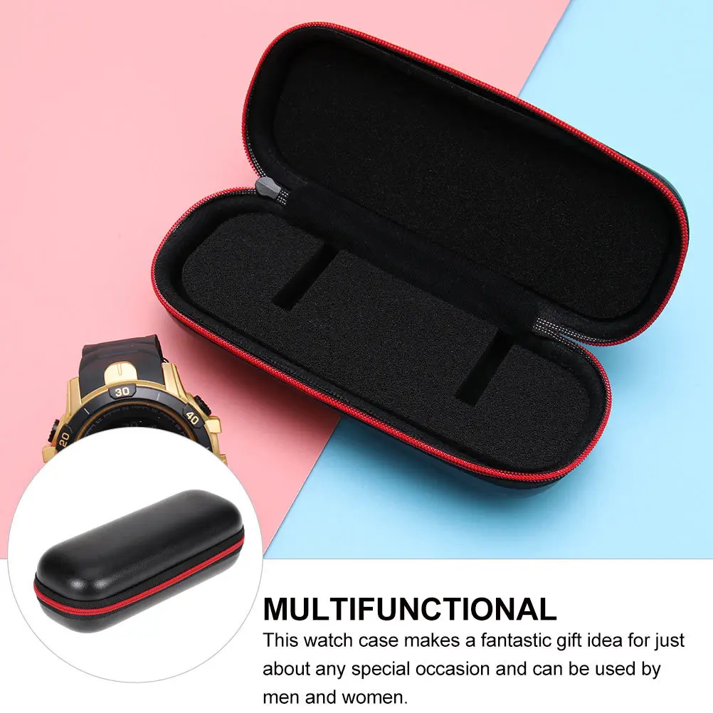 Custodia da trasporto per orologi Eva da 10 pezzi Scatola di immagazzinaggio con cerniera premium Organizzatore anticaduta impermeabile portatile Display per orologi da viaggio