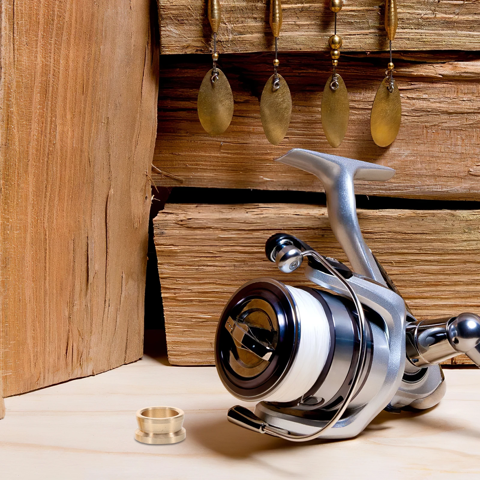 

2Pcs Fishing Rod Guide Rings Sturdy Construction Brass Guide Ring Replacement Parts For Reel Maintenance And Repair