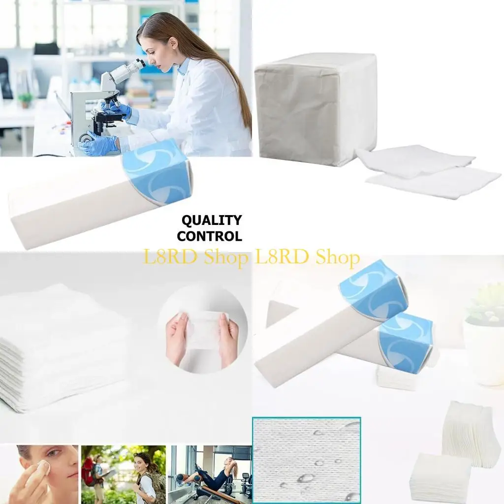 L8rd 100x/pack katoenen pads voor het reinigen make -up removerkussentjes cosmetische wattenschijfjes