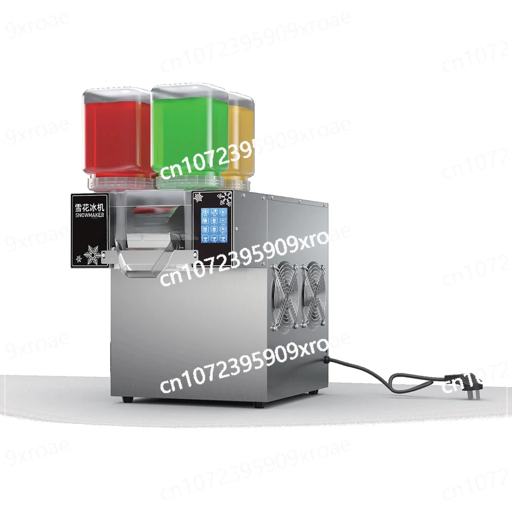 

Rainbow Color Ice Shaver Maker Snow Cone Machine Commercial Ice Cream Making Machine Snowflake Machine 4 Barrels
