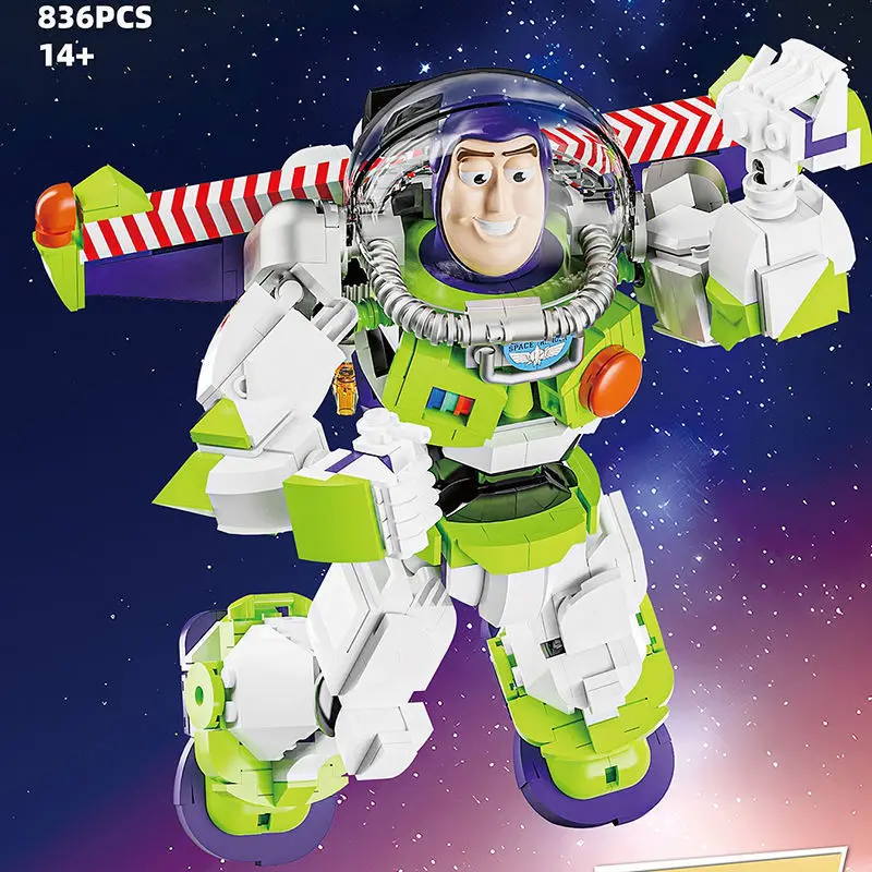 Blocs de construction Disney, jouet d'enfance, Puzzle Toy Story Buzz Lightyear, modèle d'assemblage