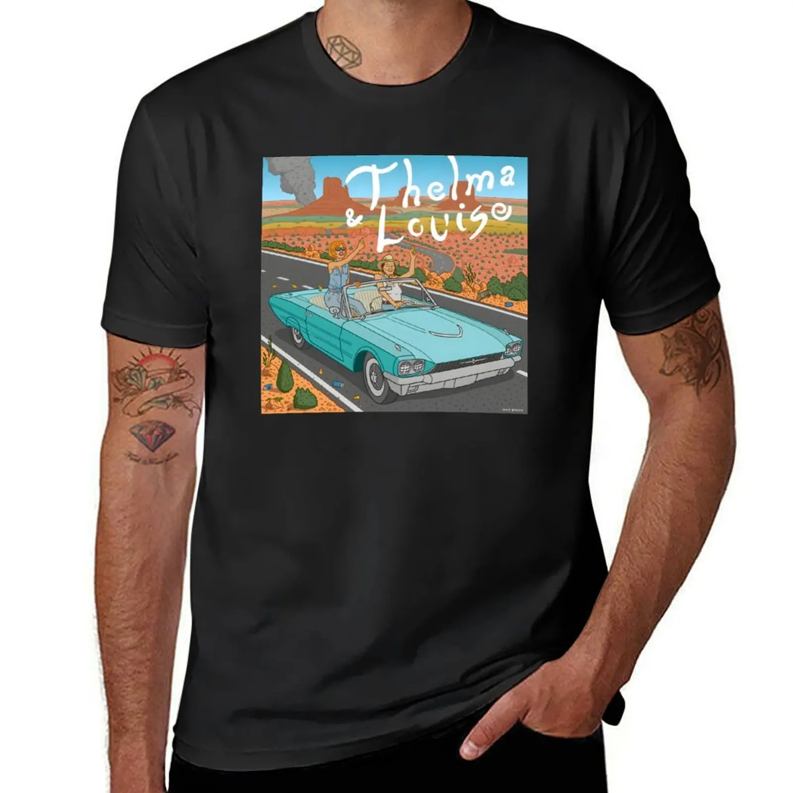 Thelma And Louise art T-Shirt custom shirt funny shirt cotton designer t shirt men