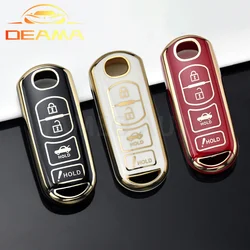 4 Buttons TPU Car Key Case Cover Shell Fob for Mazda Atenza Axela 2 3 6 Demio BL BM GJ CX-5 CX5 CX-3 CX7 CX-9 CX30 Protector