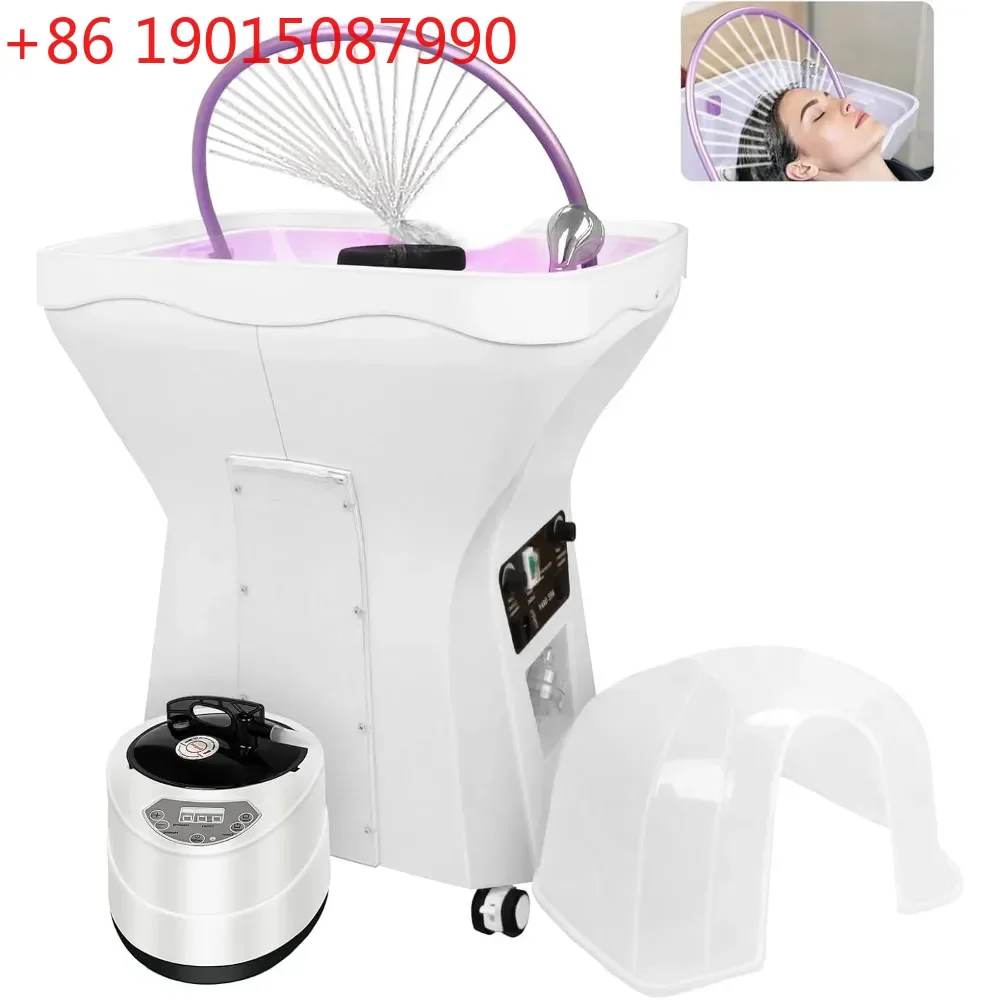 

Lightweight Head Spa Equipment with Adjustable Headrest, Removable and Washable Filter, Fumigation and Light Therapy
