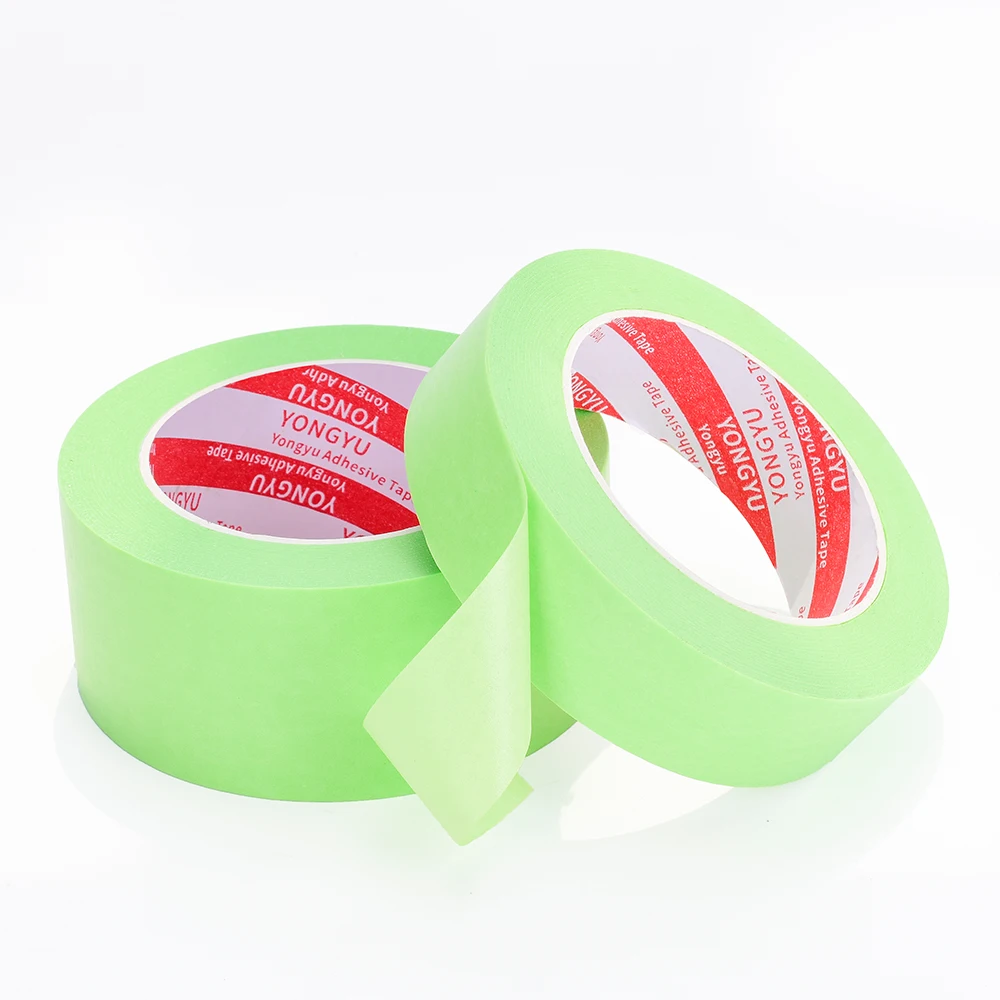 

Weakly Adhesive Decorative Textured Paper Tape Green Art Student Painting Color Separation Engineering Decoration Masking Spray