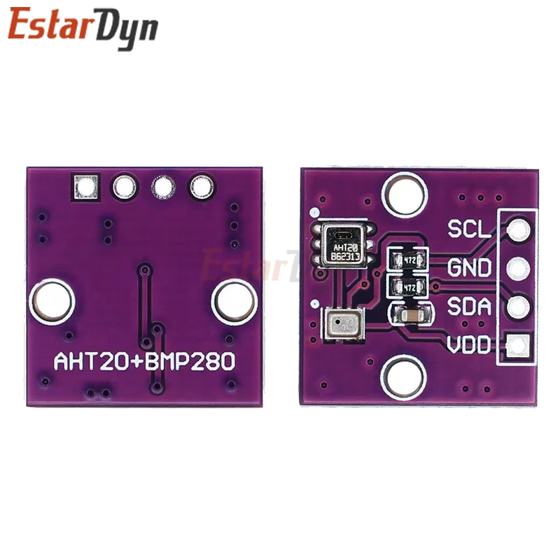 Estardyn AHT20 + BMP280 Módulo 2 en 1 de temperatura, humedad, presión del aire, Sensor Digital de alta precisión de temperatura y presión del aire