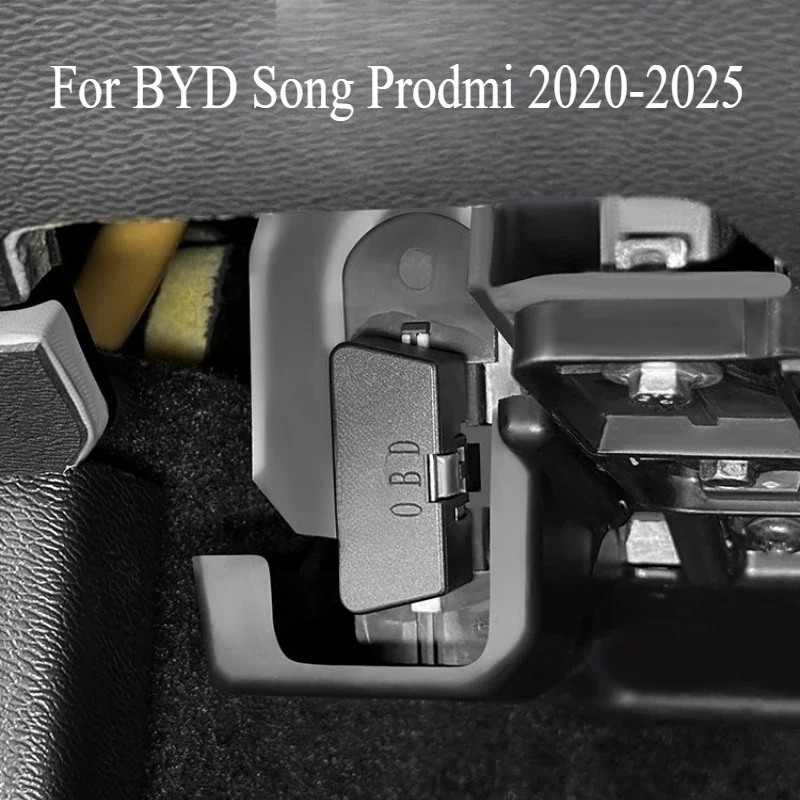 For BYD Song Prodmi 2020-2025 Computer Diagnostic Interface OBD Protective Cover Dustproof Waterproof Cover Supplies Accessories