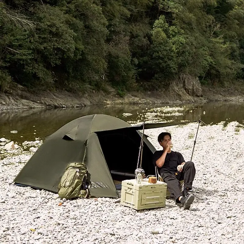 MOBI GARDEN Camping Backpacking Tent Waterproof Rainproof Hiking Silver Coated Sun Protection Easy Set Up