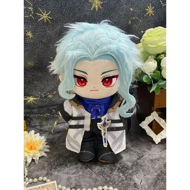 Genshi Impact Il Dottore 20cm Plush Puppet Dolls for Girls Boys Birhtday Gifts Dress-up Plush Doll with Costume Collectible Toys