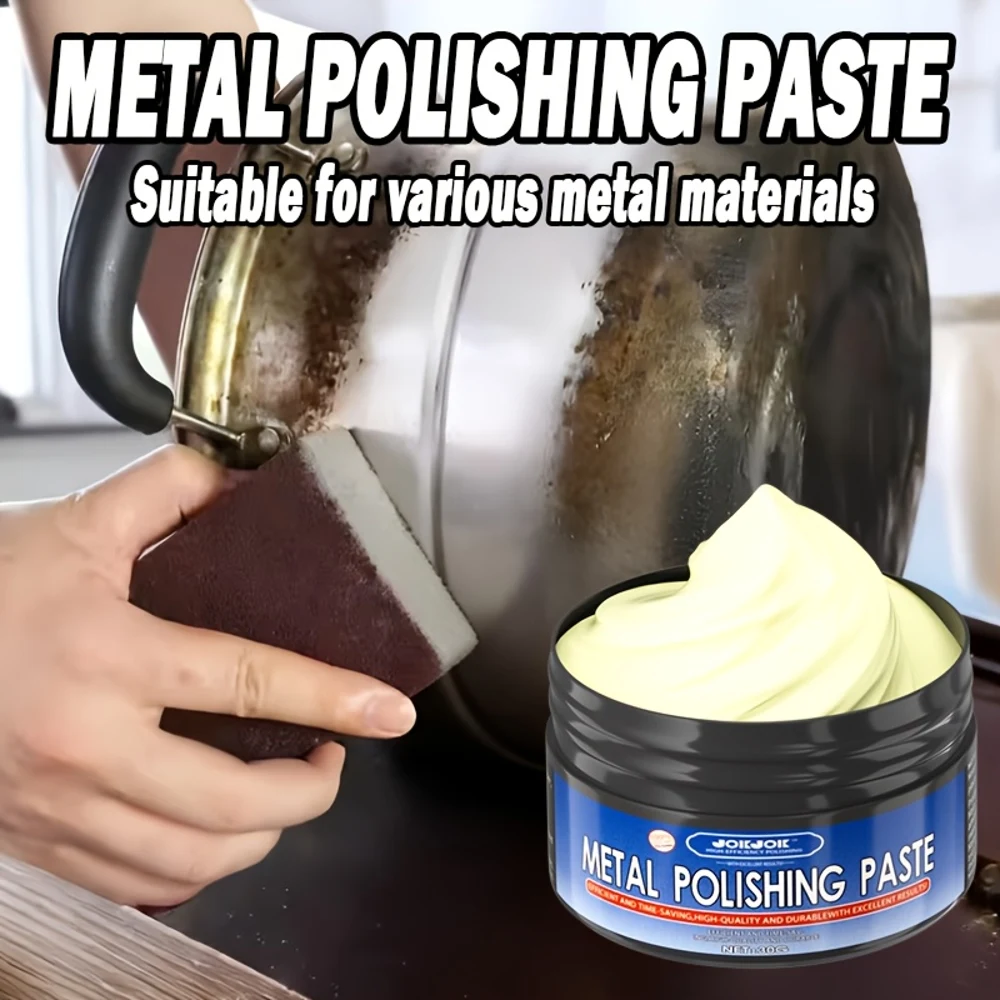 Complete Metal Polishing Paste Set, Universal Metal Polish | Quick And Effective Chrome, Stainless Steel, And Painted Metal Shin