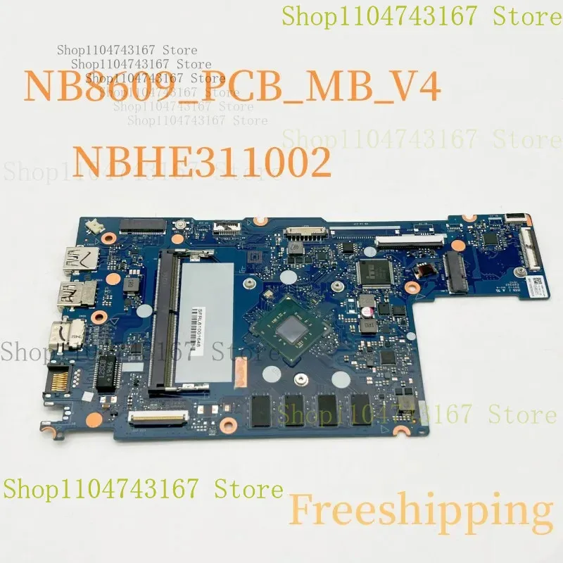 

NB8609_PCB_MB_V4 для Acer Aspire A315-34, материнская плата для ноутбука NBHE 311002 с процессором, 4 ГБ ОЗУ, материнская плата DDR4, 100% протестирована, полностью Wo
