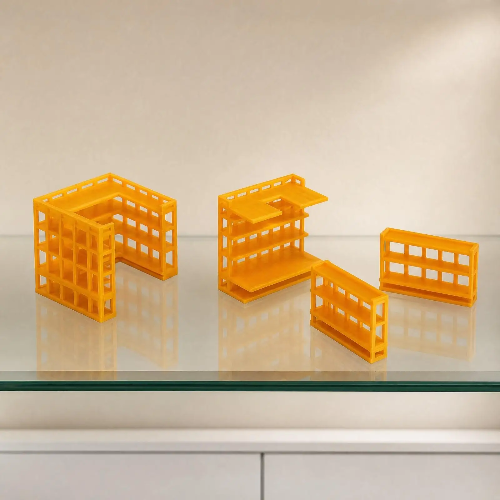 Miniature Maintenance Structure Detailed 1:400 Airport Maintenance Rack Model Realistic Molded Airport Rack Model for Miniature