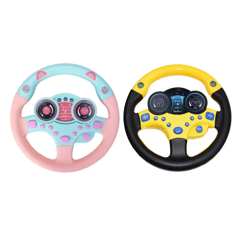 Baby Musical Simulation Steering Wheel Developing Educational Toys for Children Birthday