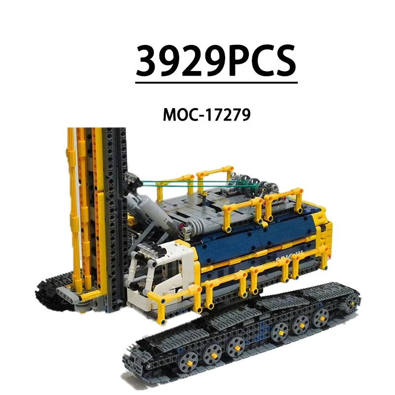 MOC-17279 Building Block Drilling Rig Mobile Crane 42055 C Replacement Model 3929 Pieces Children's Birthday Christmas Toy Gift