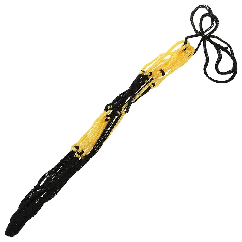 B93B-50PCS Nylon Net Bag Ball Carrier For 1 Volleyball Basketball Football Soccer