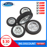 1 Pair of Super Light Foam Sponge Wheels 30mm 35mm 40mm 45mm 50mm For RC Airplane Model Replacement Parts