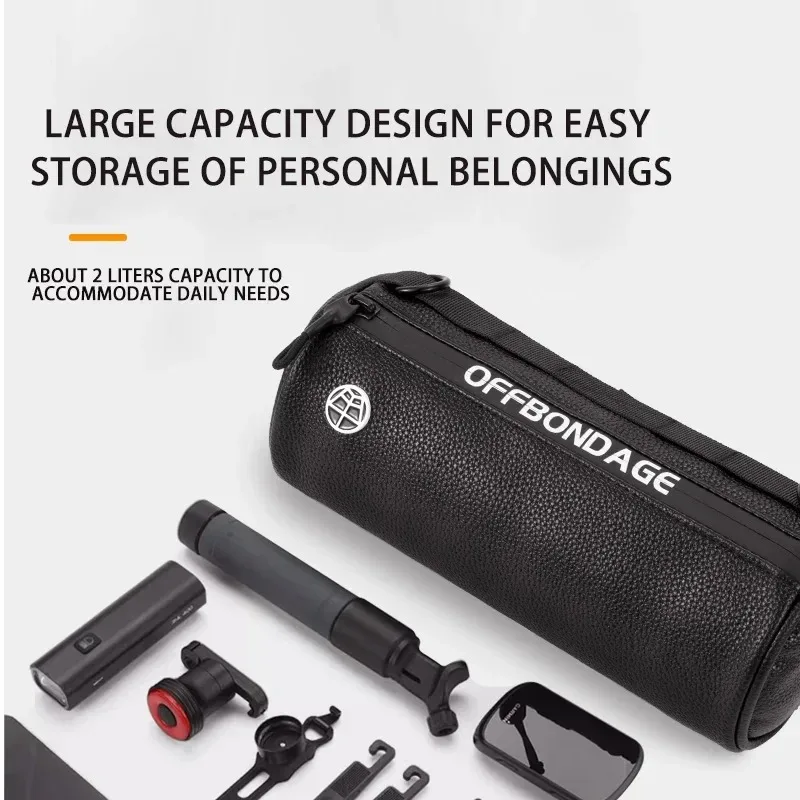 OFFBONDAGE Motorcycle Bag Waterproof Large Capacity Handlebar Bag Portable Multi-Function Shoulder Bag Bicycle Front Bag