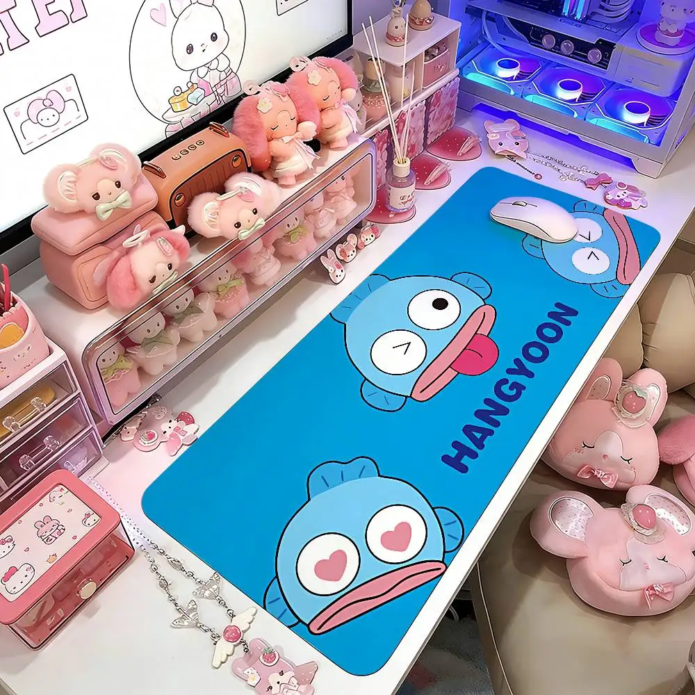 

S-Sario H-Hangyodon Mouse Pad Gaming Deskmat Sakura Mousepad Anime Office Carpet Gamer Keyboard Computer Desks