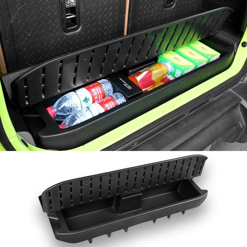 Auto Trunk Storage Box Organizer Board Partitions For Suzuki Jimny JB64 JB74 Rear Trunk Cover Baffle Modified Car Accessories