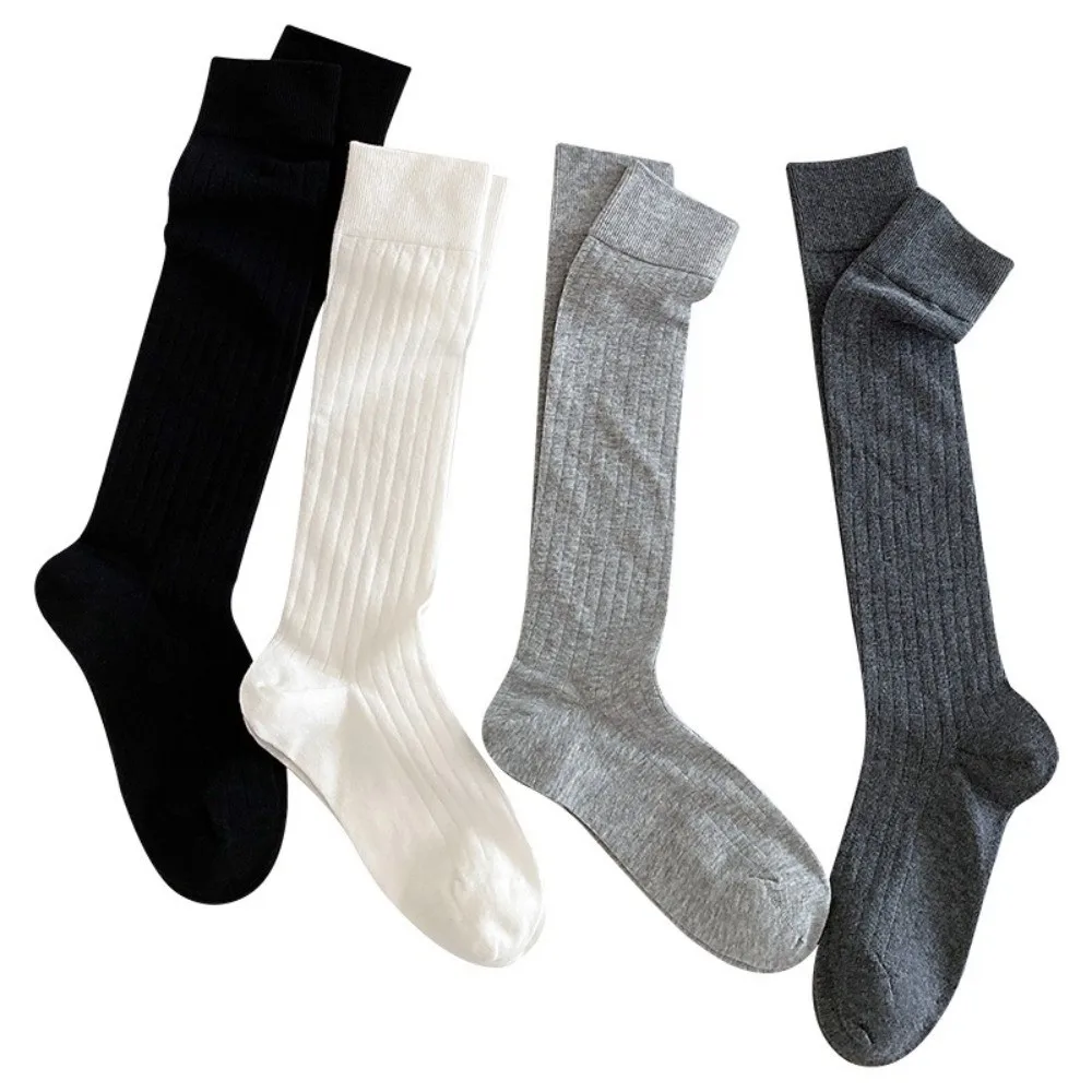 أزياء بلون لوليتا الجوارب تنفس رشاقته محبوك تدفئة الساق جوارب الشتاء الدافئة التمهيد