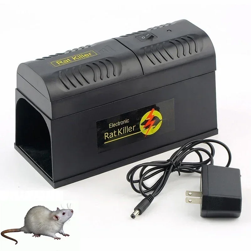 Trampas eléctricas para ratones, asesino de ratas, ratones, recogedor de roedores, alta tensión, Control de plagas de animales, trampa para matar