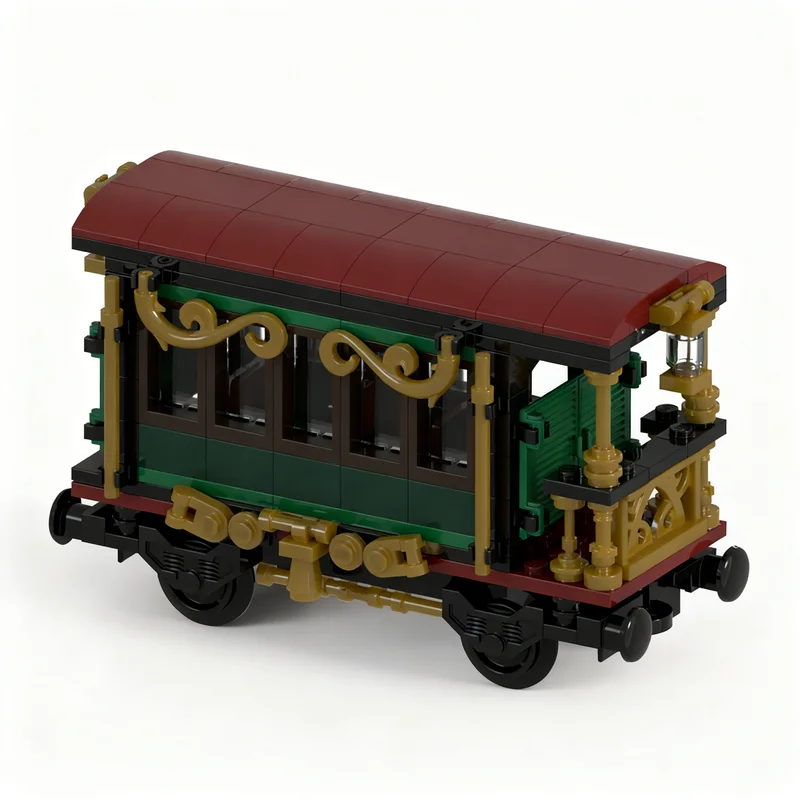 222-個-moc-冬の村乗用車モデルビルディングブロック建築玩具誕生日プレゼント-diy-教育レンガプレゼンテーション