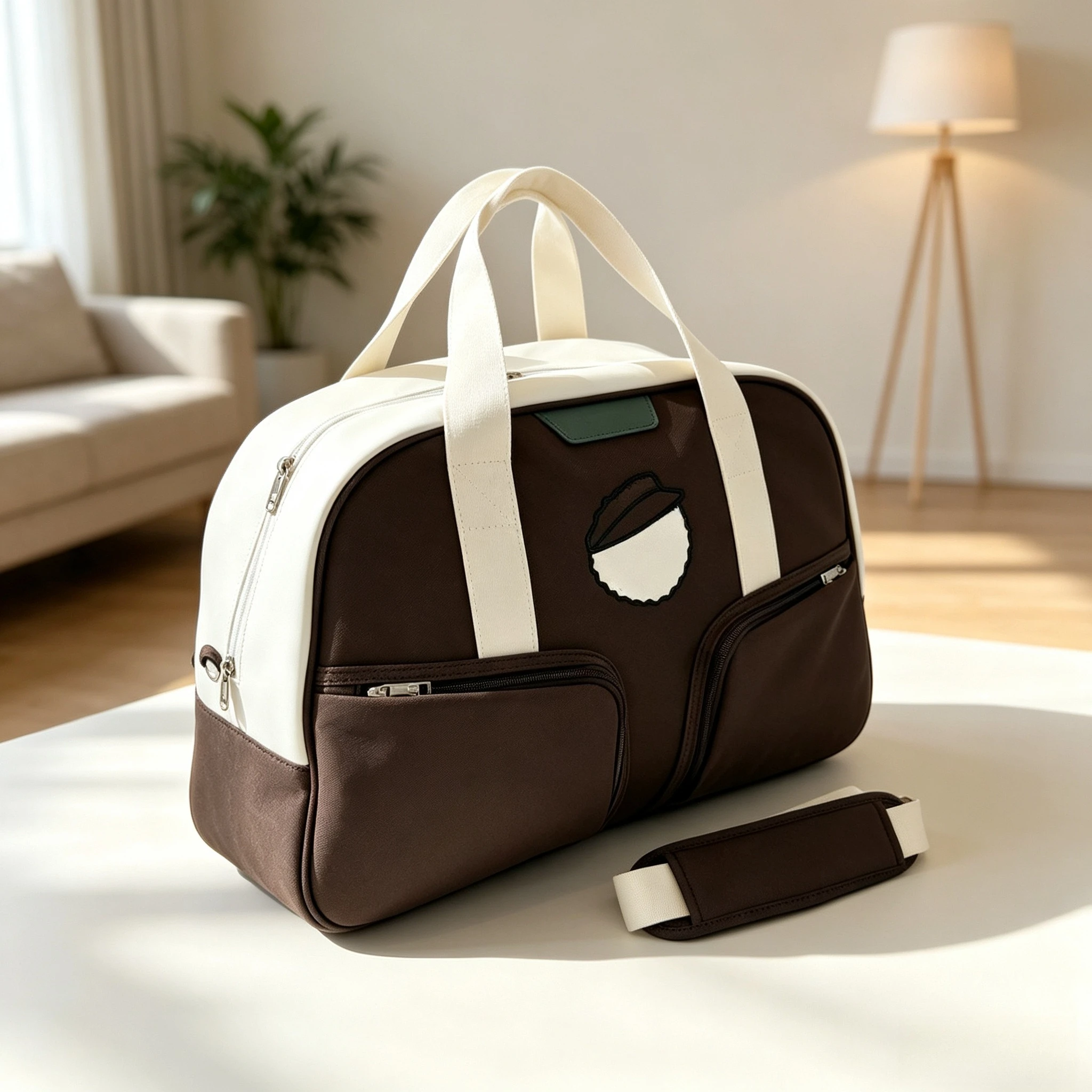 Golf Duffel Bag, Large-Capacity Golf Clothing & Shoe Tote Bag with Shoulder Strap for Golfers