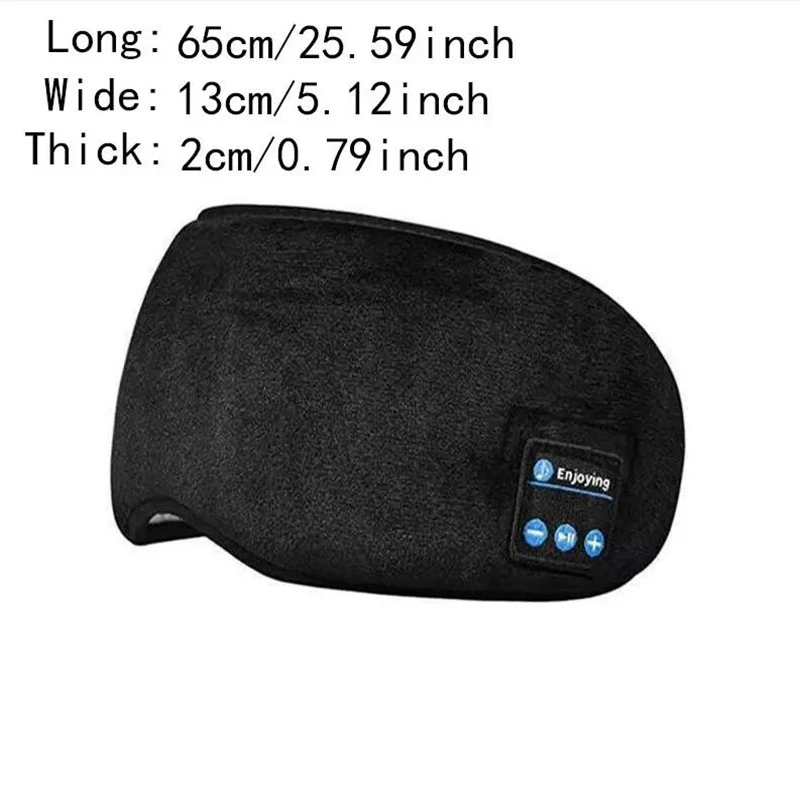 Smart Eye Mask Patch And Bluetooth Wireless Headphone 3D Sleep Mask Aid And Light-blocking Eye Cover