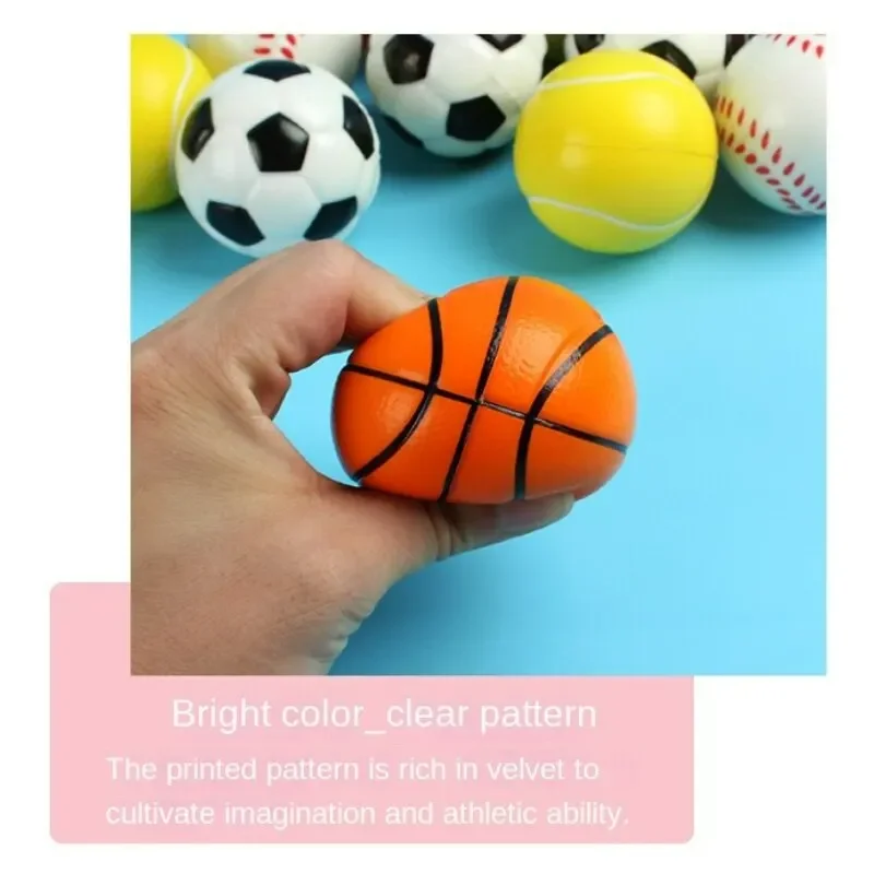 4pcs Solid Sponge Soft Ball bambini sport basket Football Toys decompressione Release Ball