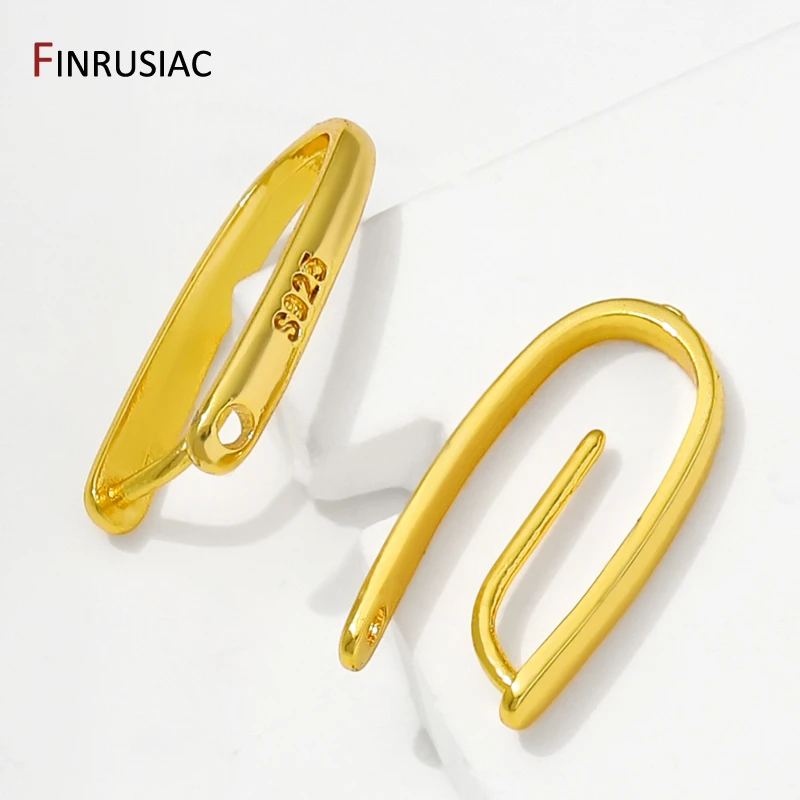 14/18K Gold Plated Brass Pendant Clip Pinch Bail Clasp Charm Connectors For DIY Necklace Jewelry Making Accessories - view 5