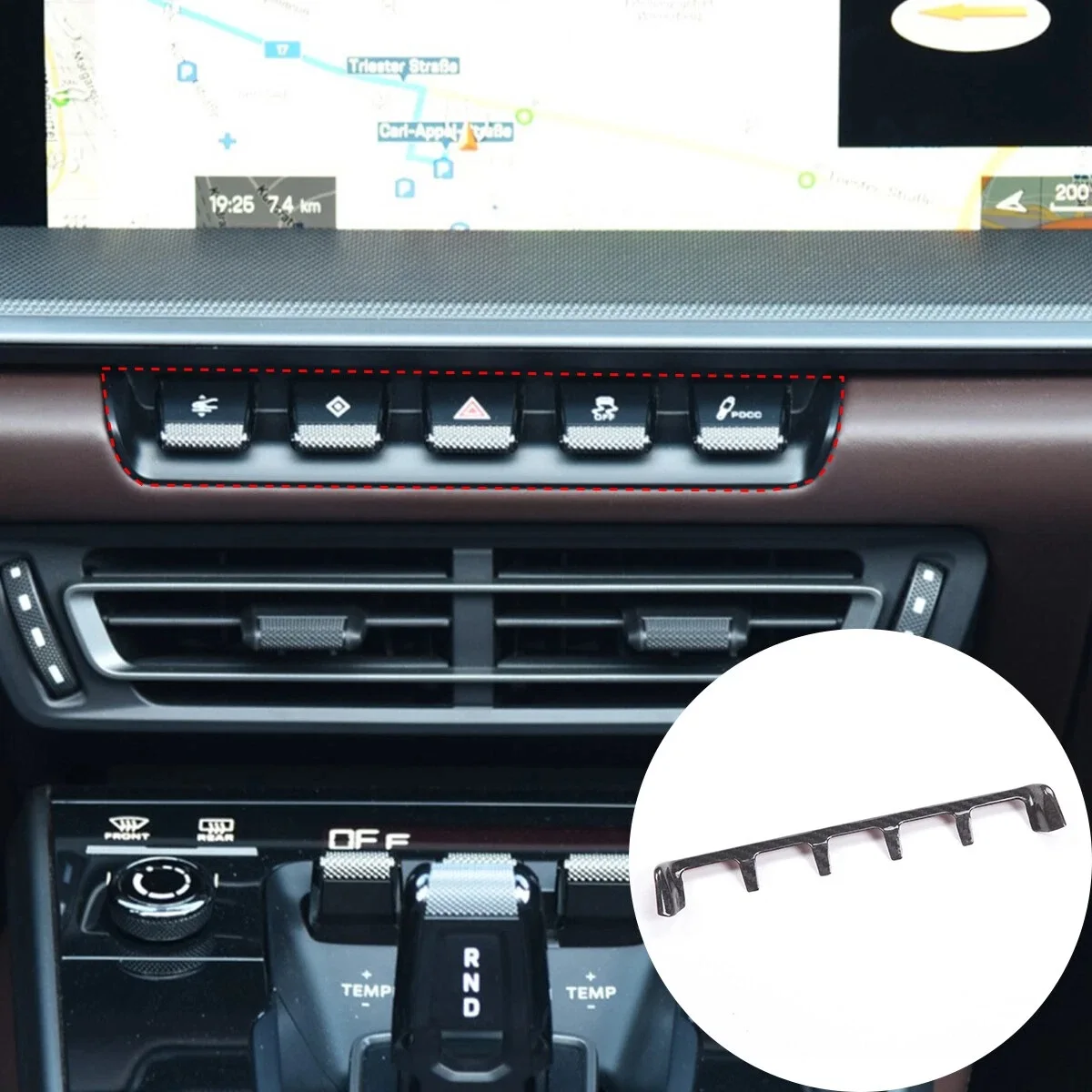 misura-per-porsche-911-992-carrera-2019-2022-fibra-di-carbonio-a-secco-console-centrale-spia-interruttore-sul-pannello-di-copertura-trim