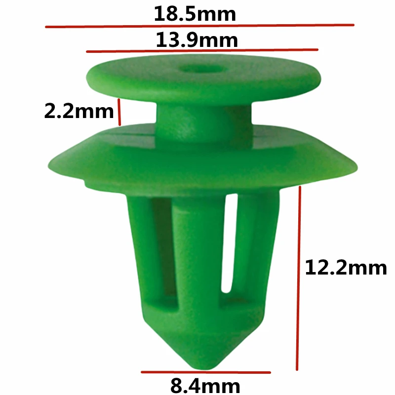 

10Pcs For 8.4mm Hole Auto Door Trim Panel Retainer Nylon Retaining Clips Car Rivet Auto Fastener And Clip D501