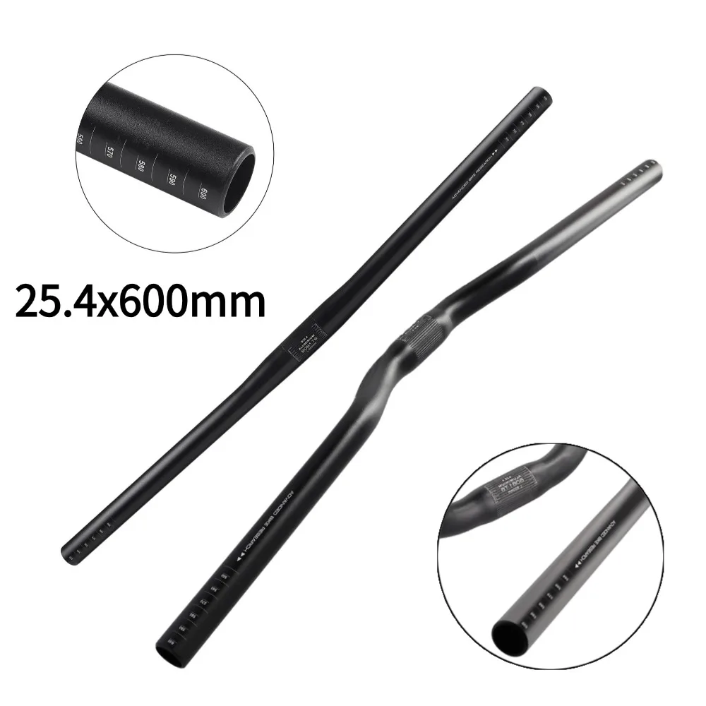 

1pc Folding Bike Handlebar Aluminium Handlebar 600mm Riser 25.4mm Bar Mountain Bike Bicycle Replacement Tools Accessories