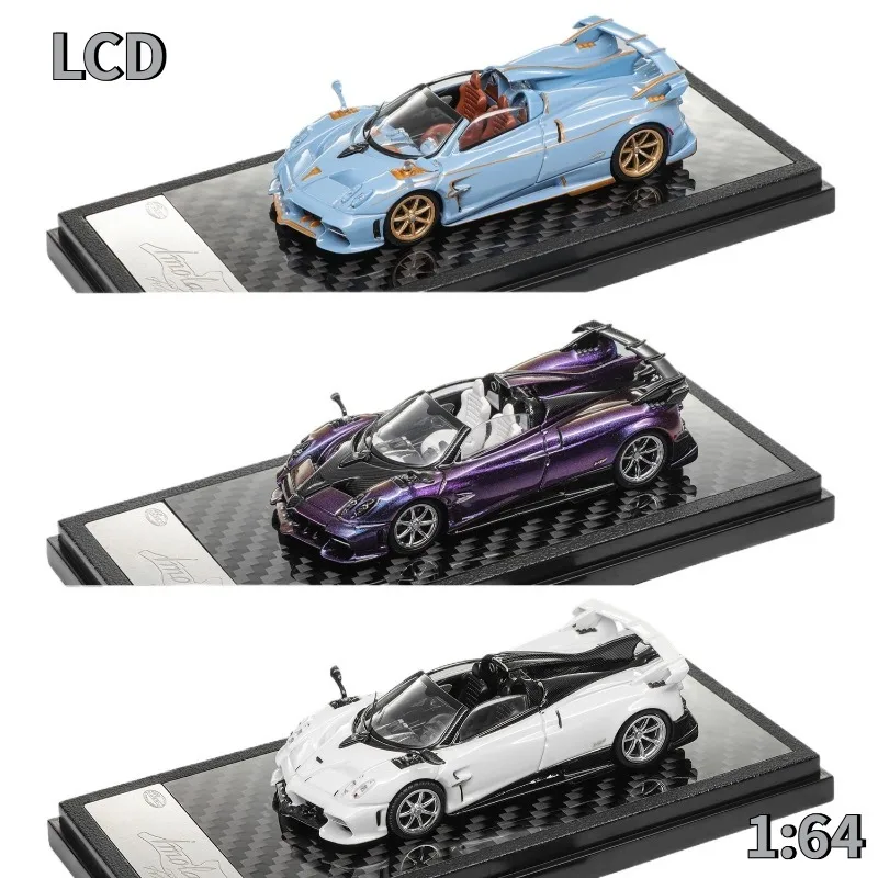 LCD 1:64 Pagani Imola Roadster Open‑top Version Diecast Model Car, Fine Details, Static Collectible For Car Enthusiasts