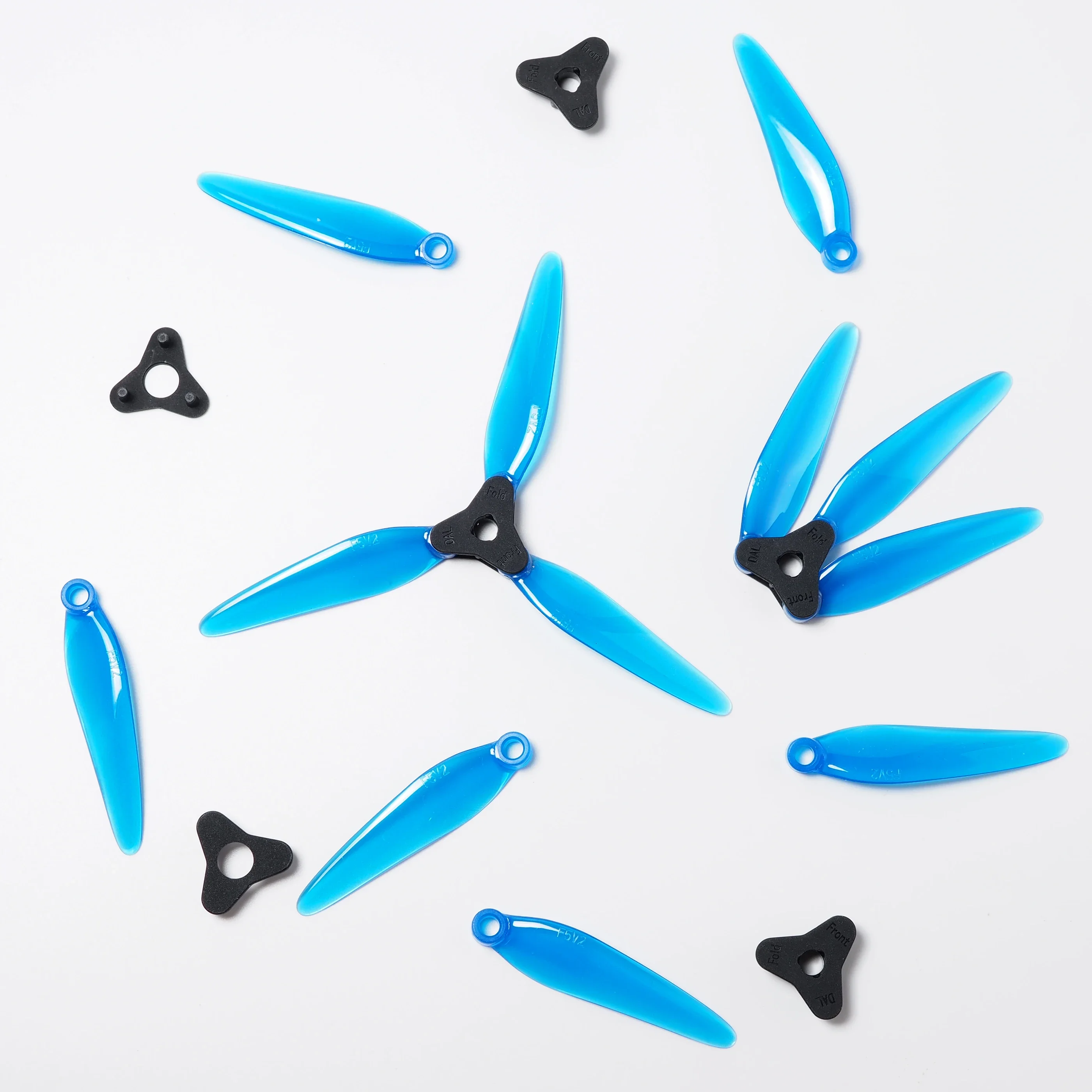 6Pairs(6CW+6CCW) DALPROP Fold 2 F5 5147 5.1X4.75X3 3-Blade PC Folding Propeller Turtle Mode for FPV Freestyle 5inch Drones