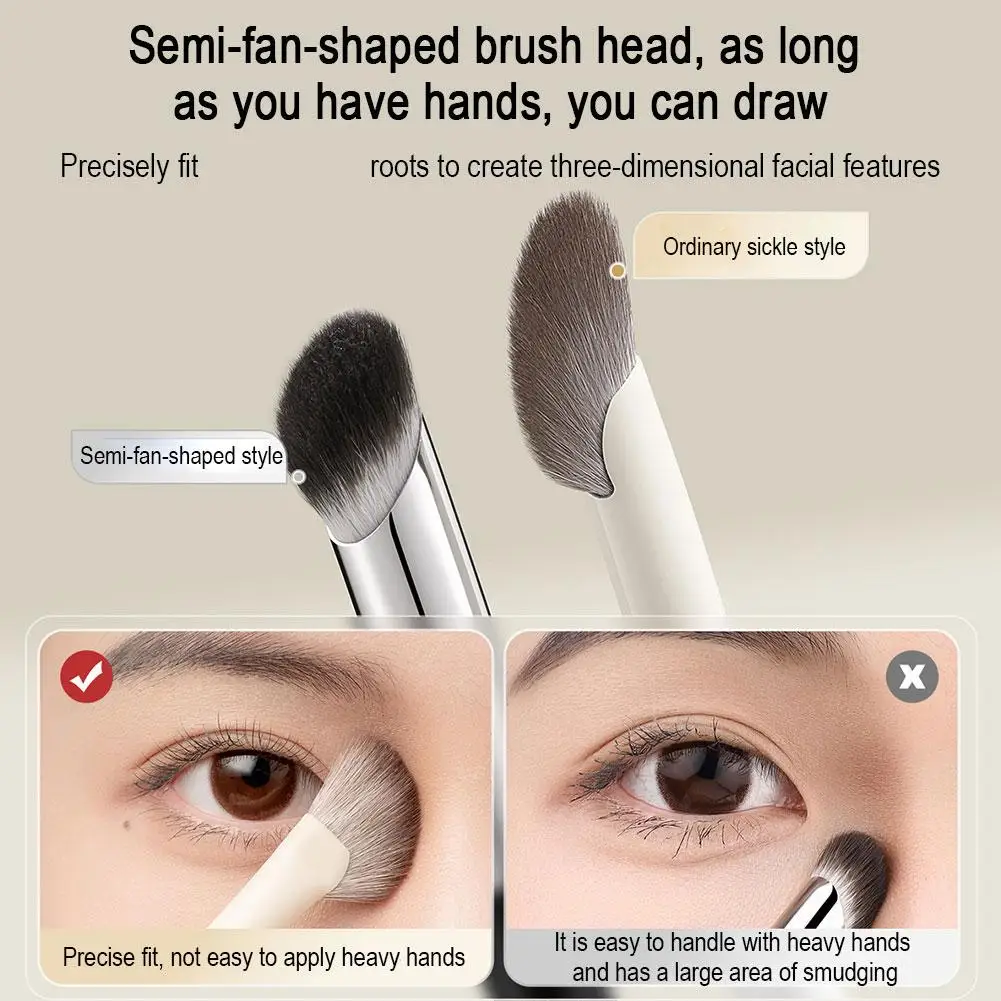 3D Nose Shadow Brush แปรงแต่งหน้า Contour แปรงแต่งหน้า หัวนุ่ม ไฮไลท์เครื่องสําอางเกาหลี เครื่องมือเสริมความงามบนใบหน้าหญิง