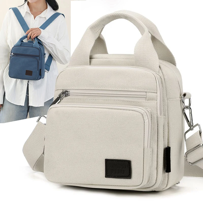 

Women Canvas Backpack Portable Leisure Fashion Durable Crossbody Bags Outdoor Fitness Gym Training Sport Yoga Handbag