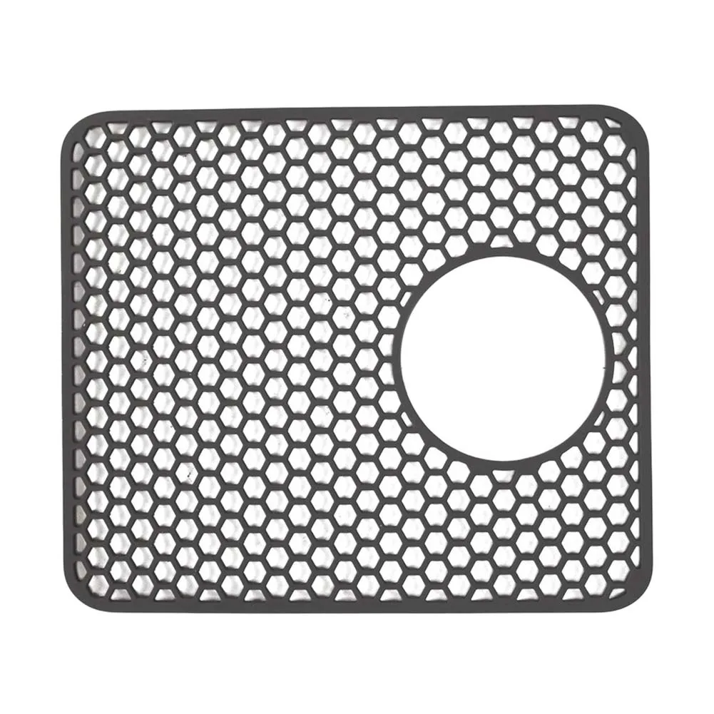 Compact Foldable Silicone Sink Mat for Easy Storage in Tight Spaces While Providing Reliable Protection for Sink Basin