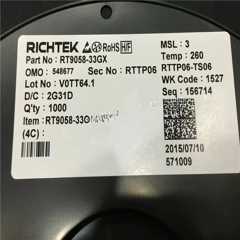 10pcs RT9058-33GX RT9058-33 Screen Print 01 = RICHTEK SOT89 Imported Original, Supports Direct Photography