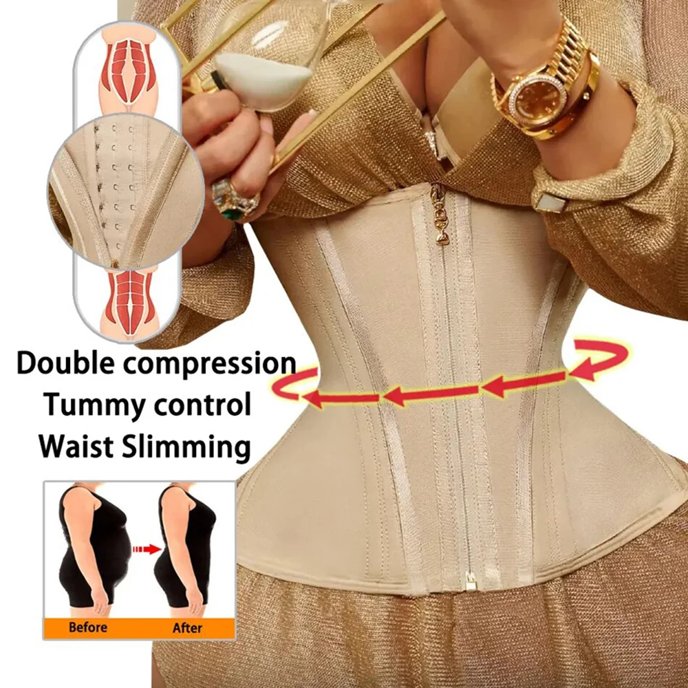 Faja corsé reductora de cintur - Corset Top Boned reseña y precio