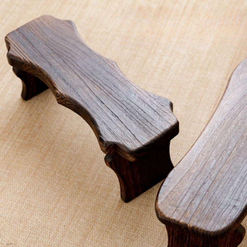 Removable Wooden Stools Low Luxury Nordic Children Footrest Small Shoe Changing Footstool