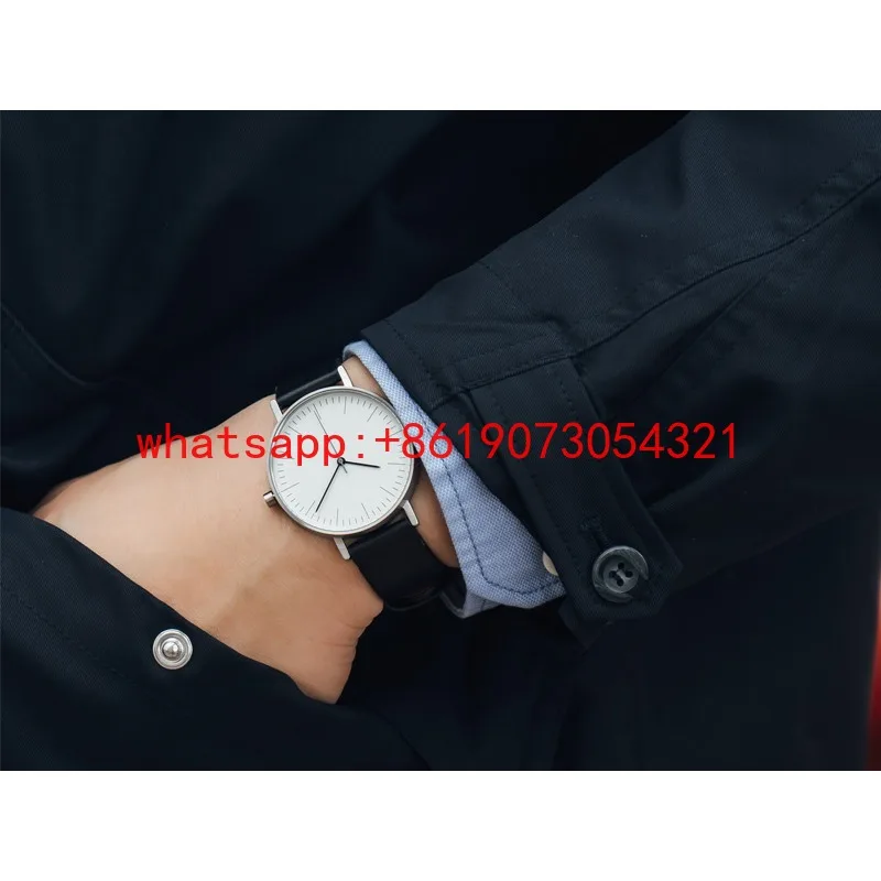

B001 simple design temperament men and women waterproof stainless steel life cutting peripheral watch