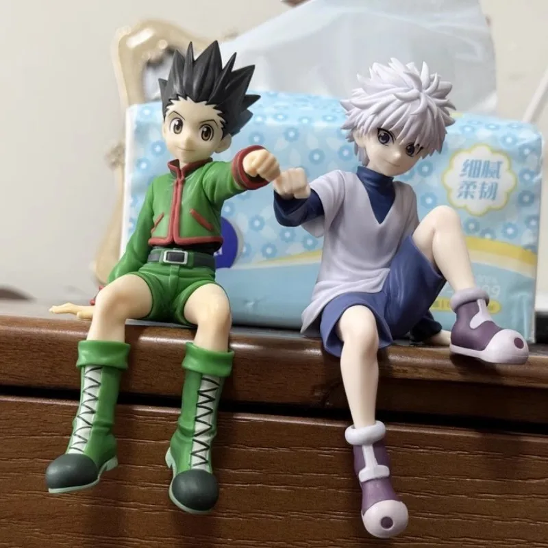 Hunter×Hunter Gon Model  Killua Action Figure Noodle Stopper Toys Decorations Gon·Freecss Killua Zoldyck Figurine Car Ornaments