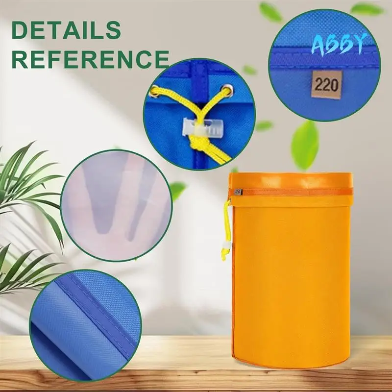 

ABBY-5 Pack Filter Bag, Storage Bags With Filter Screen Reusable Brew Bag With Adjustable Drawstring Fine Mesh Bag