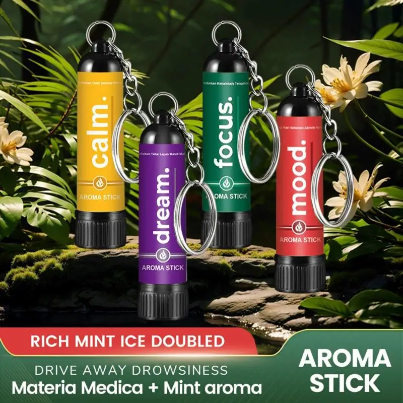 Nasal Stick 1Pcs Boosts Focus Enhances Breathing Fresh Mint Sensation for Study Work Commute Daily Use